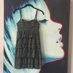 Alice and Olivia Black and White Ruffle Dress